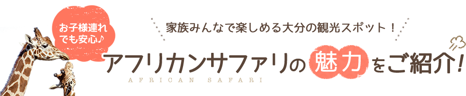 アフリカンサファリの魅力をご紹介!